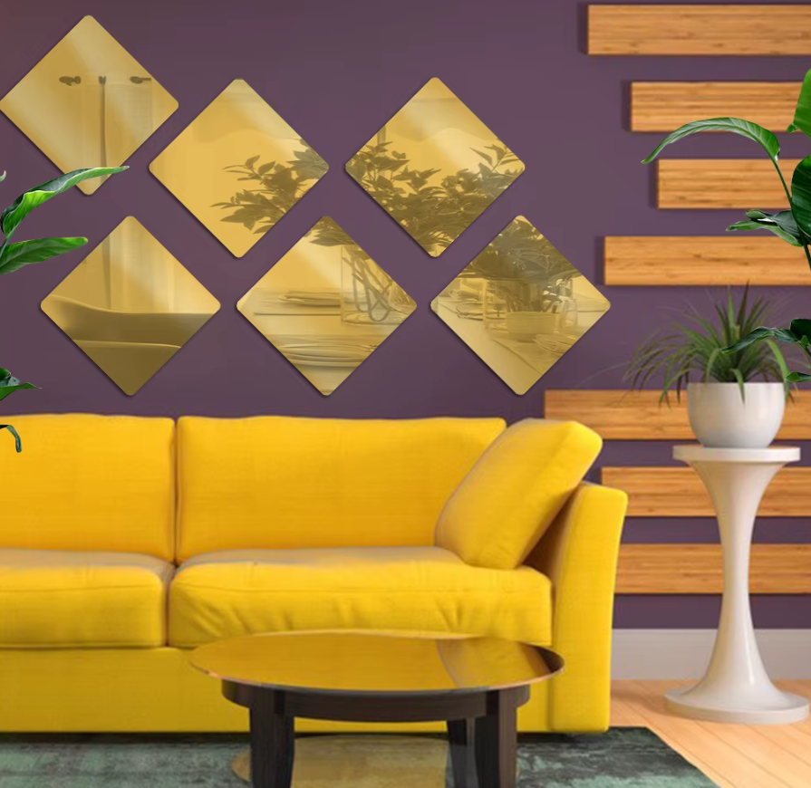 ESPEJOS CUADRADOS X25 UNIDADES