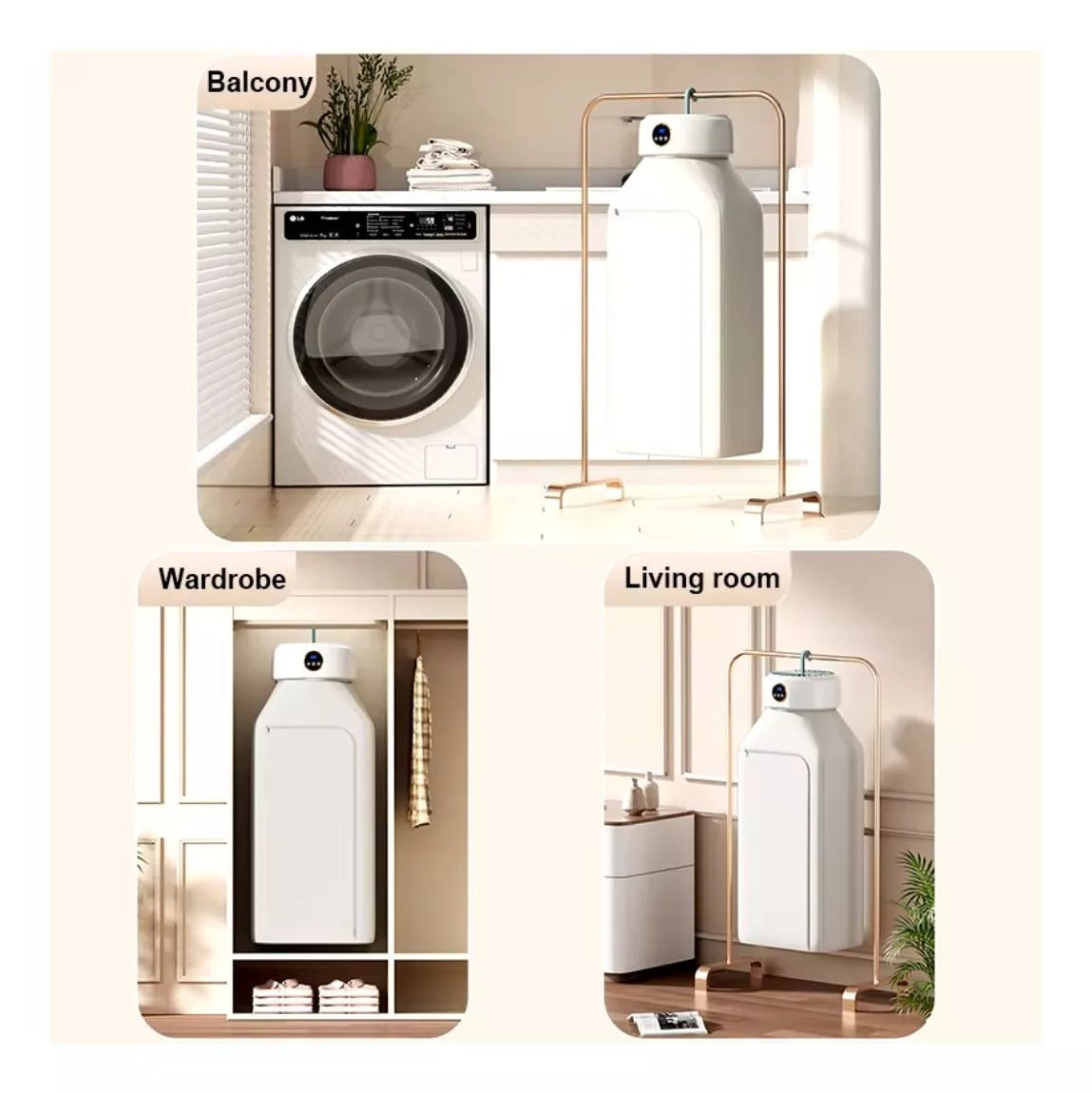 SECADOR ELECTRICO PLEGABLE DE ROPA