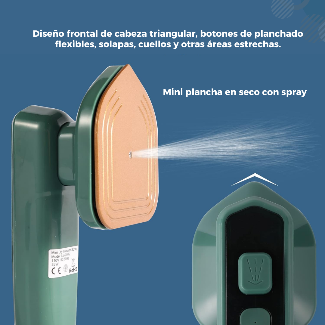 Mini Plancha Portatil Viajera a Vapor